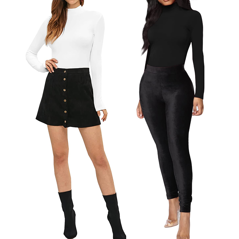 Combinaison à col roulé à manc - Shapewear Bodysuit Firm avis et prix