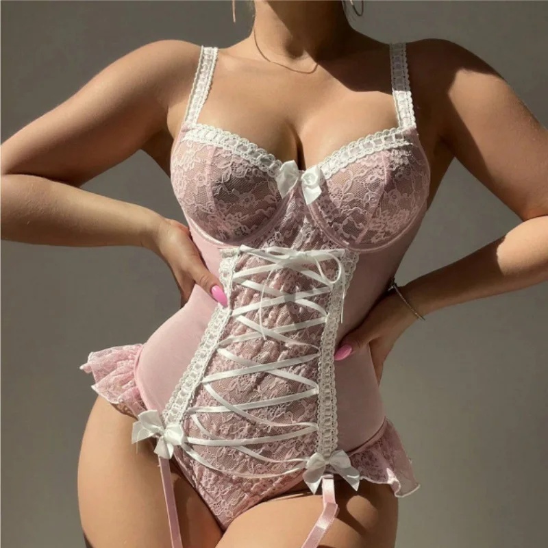 Ensemble de lingerie sexy en d - Garter Belt Set avis et prix