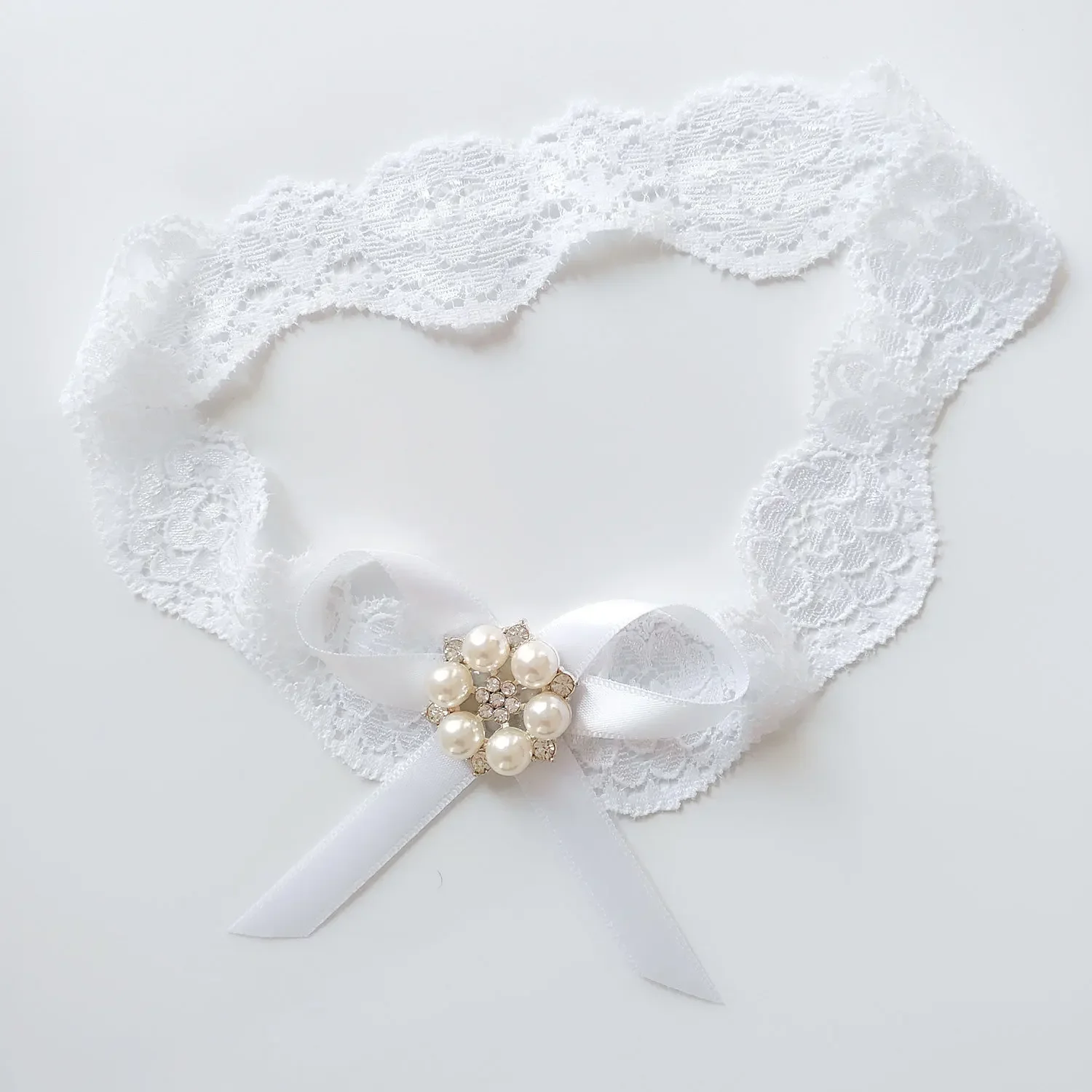 Jeu de 2 jarretières blanches  - Garter Belt Set avis et prix